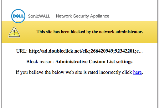 Blocking of Websites