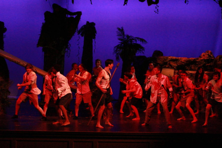 FHSTC production of Lord of The Flies is a direct depiction of the story, including chaos and catastrophe. 