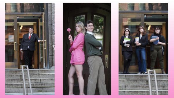 The cast of Legally Blonde partook in a Harvard photoshoot.